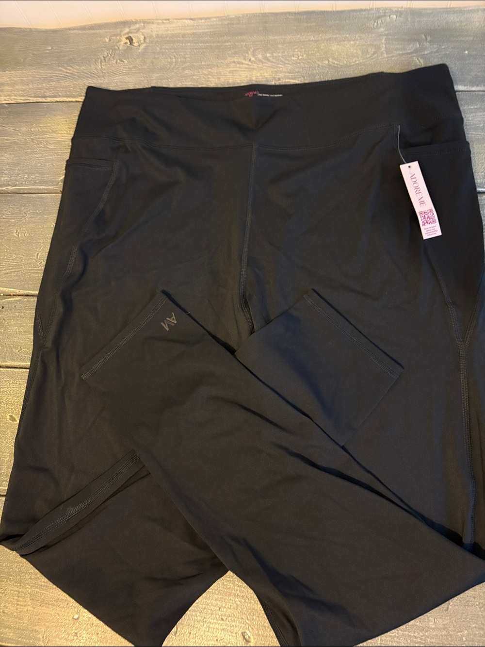 Adore Me Black High-Waist Pocket Leggings